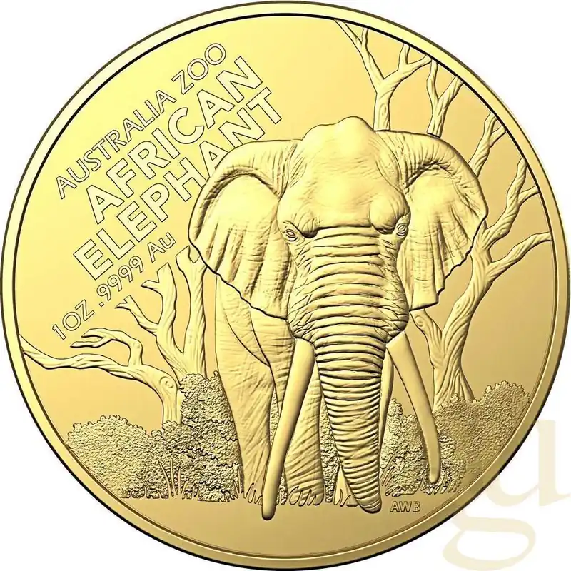 1 Unze Goldmünze Australia Zoo - Elefant 2022 Original