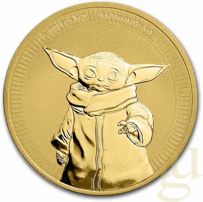 Preis Gesenkt 1 Unze Goldmünze Niue Star Wars - Grogu "Baby Yoda" 2021