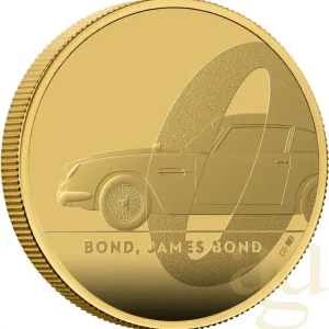 Weltweiter Versand 1 Unze Goldmünze Großbritannien James Bond 007 DB5 - 2020 polierte Platte