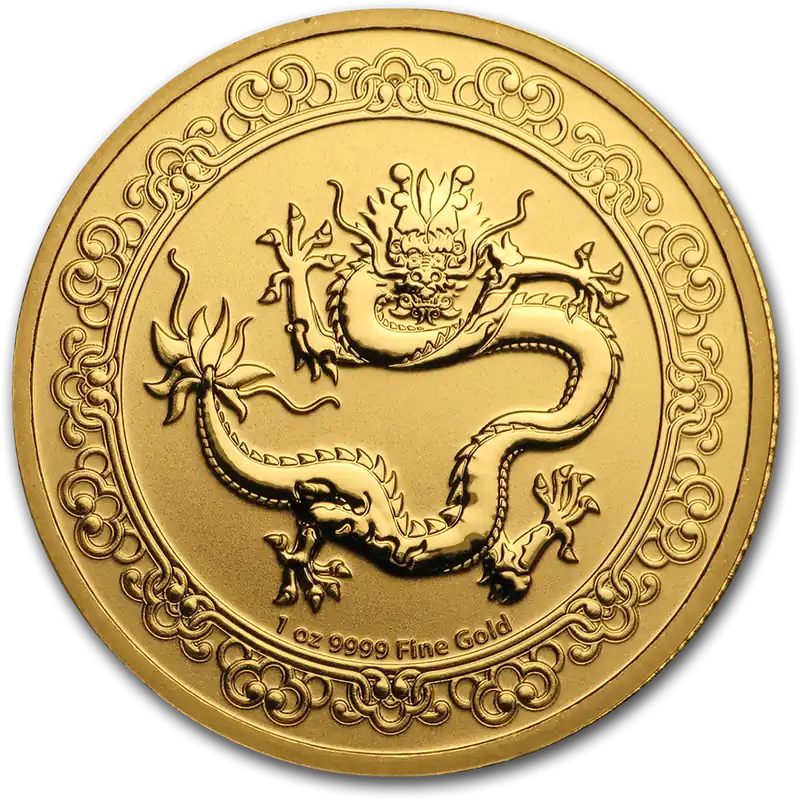 1 Unze Goldmünze Niue Celestial Animals - The Green Dragon 2019 Ausverkauf