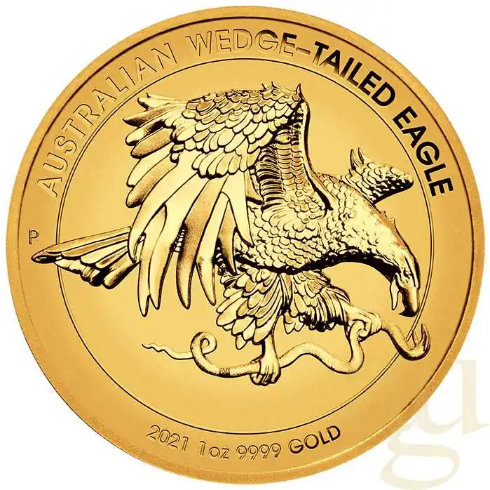 Neue Ware 1 Unze Goldmünze Australien Wedge Tailed Eagle 2021 - High Relief