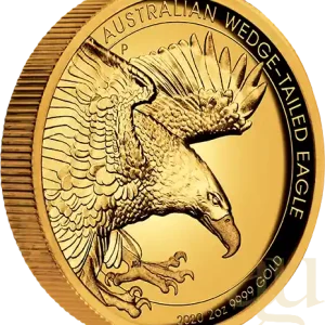 2 Unzen Goldmünze Australien Wedge Tailed Eagle 2020 proof - high Relief Prägung Saisonangebot