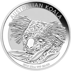 Angebot 1/2 Unze Silbermünze Australien Koala 2014