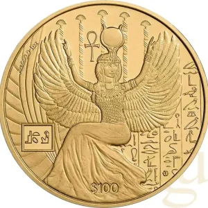 1 Unze Goldmünze Sierra Leone Ägyptische Götter - Isis 2023 Letzte Chance