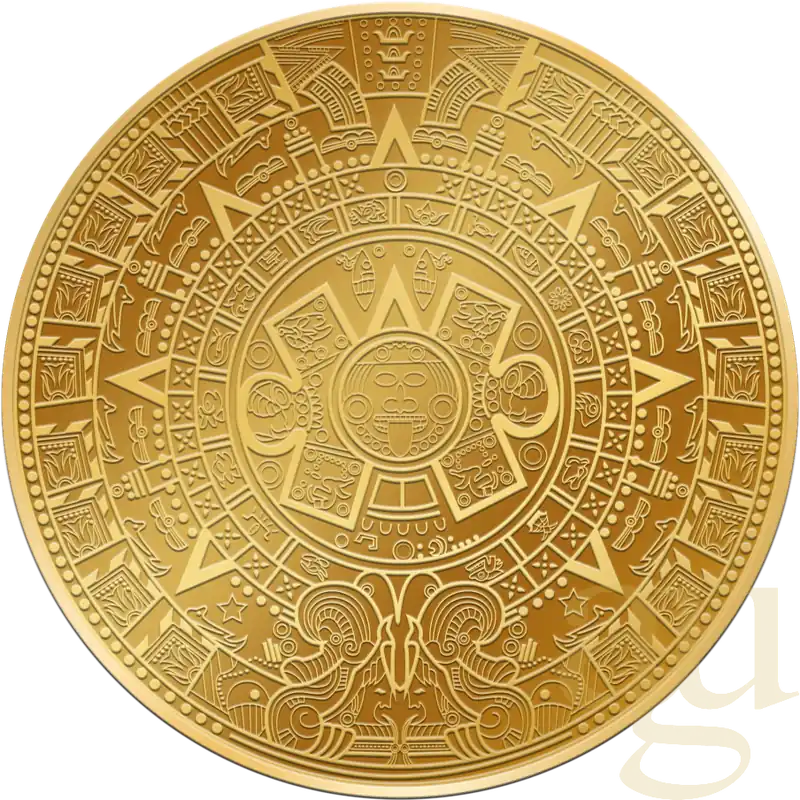 Billig 1 Unze Goldmünze Samoa Aztekenkalender 2021