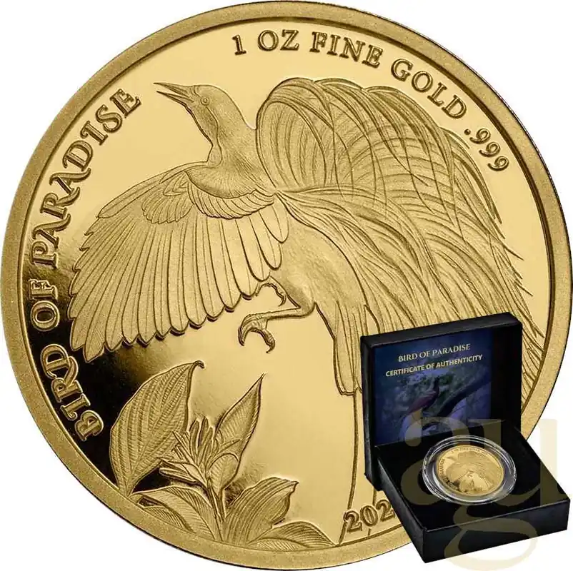 1 Unze Goldmünze Papua New Guinea Bird of Paradise 2023 Heute Kaufen