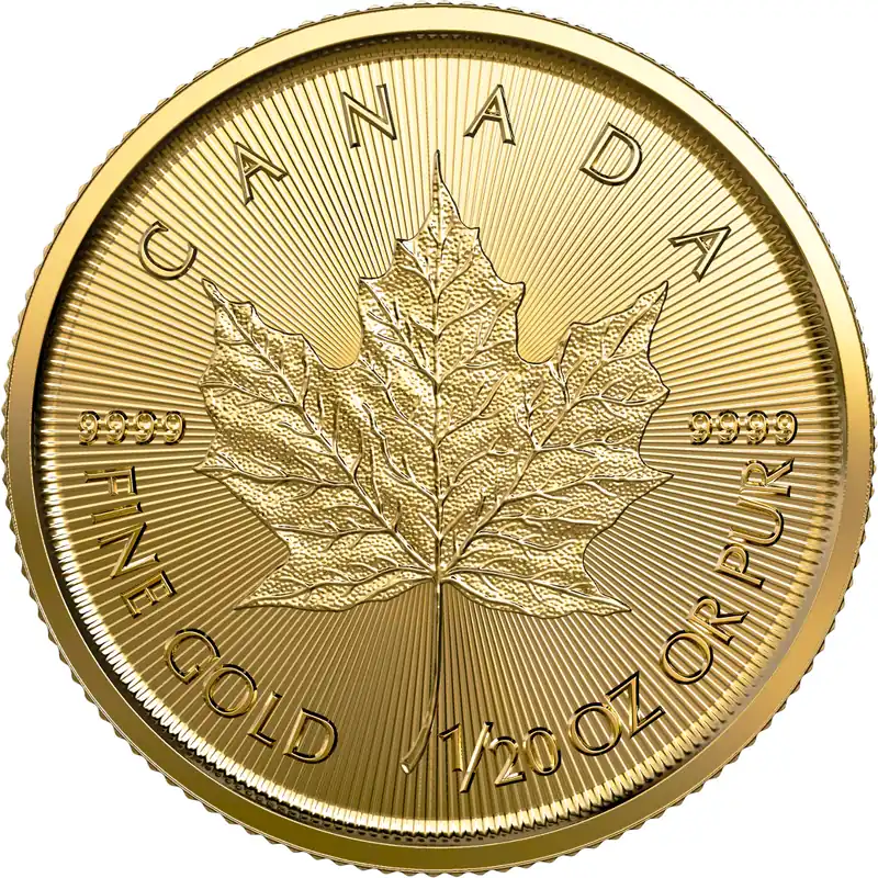 Top-Seller 1/20 Unze Goldmünze Maple Leaf 2019