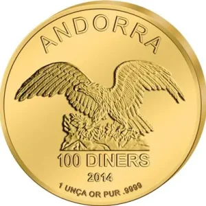 Highlight 1/10 Unze Gold Andorra Eagle
