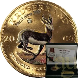 1 Unze Goldmünze Krügerrand 2005 - Brilliant Edition Kostenloser Rückversand