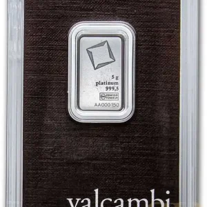 Neu Im Sortiment 5 Gramm Platinbarren Valcambi