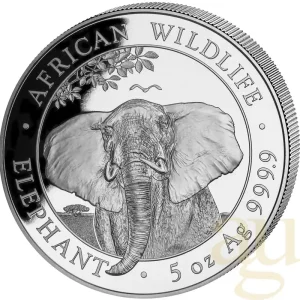 Jetzt Kaufen 5 Unzen Silbermünze Somalia Elefant 2021