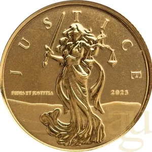 1/10 Unze Goldmünze Gibraltar Lady Justice 2023 Knallerangebot