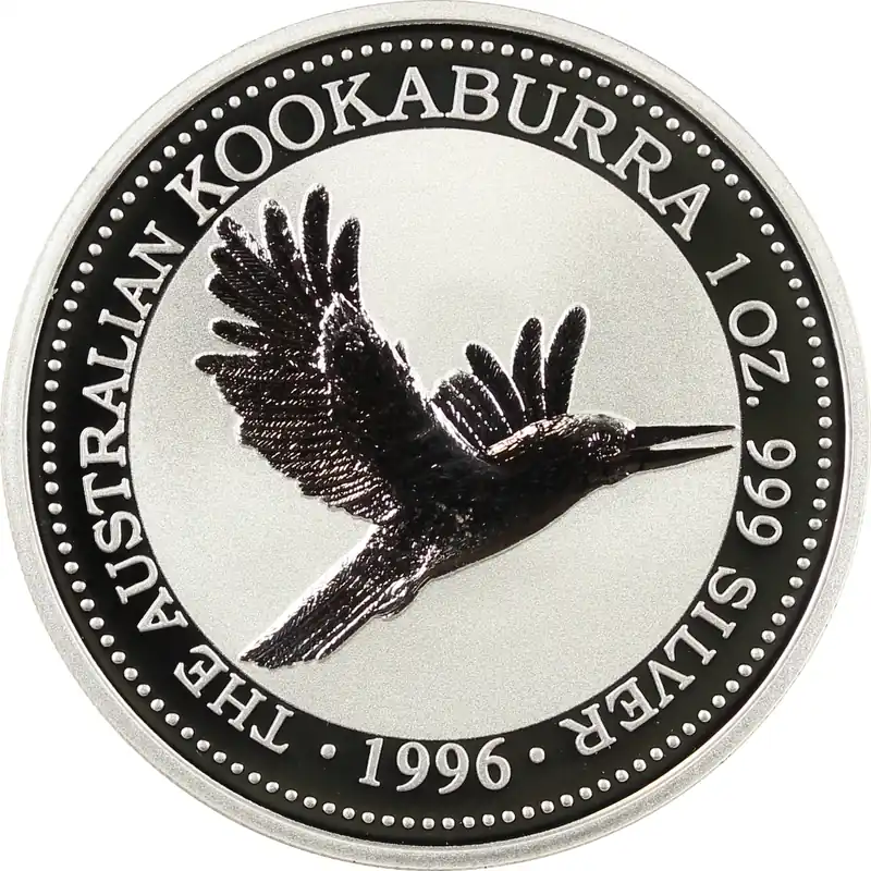 1 Unze Silbermünze Australien Kookaburra 1996 Neue Kollektion