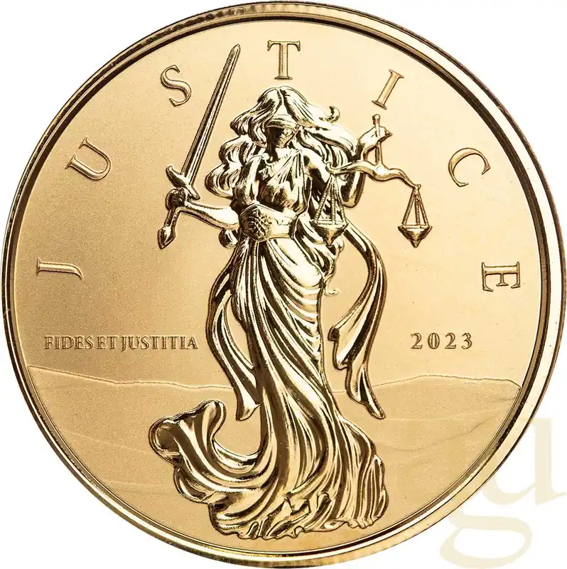 Mengenrabatt 1 Unze Goldmünze Gibraltar Lady Justice 2023