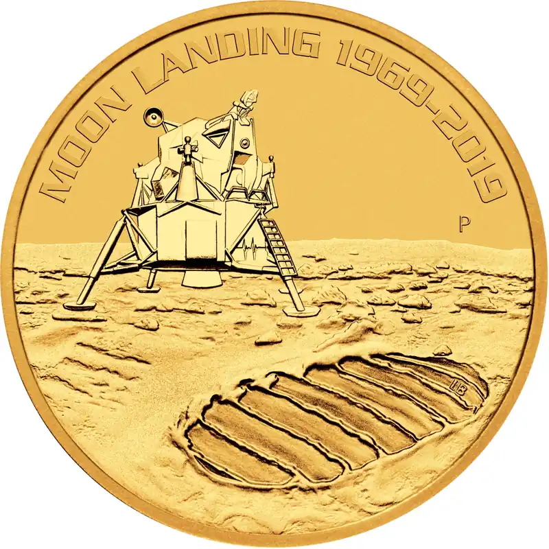 Geld-Zurück-Garantie 1 Unze Goldmünze Australien Apollo 11 - 50 Jahre Mondlandung 2019