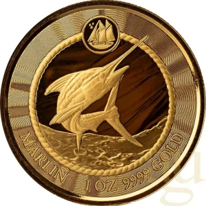1 Unze Goldmünze Cayman Islands Marlin Speerfisch 2023 Ausverkauf