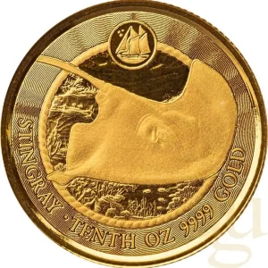 1/10 Unze Goldmünze Cayman Islands Stachelrochen 2023 Limited Edition