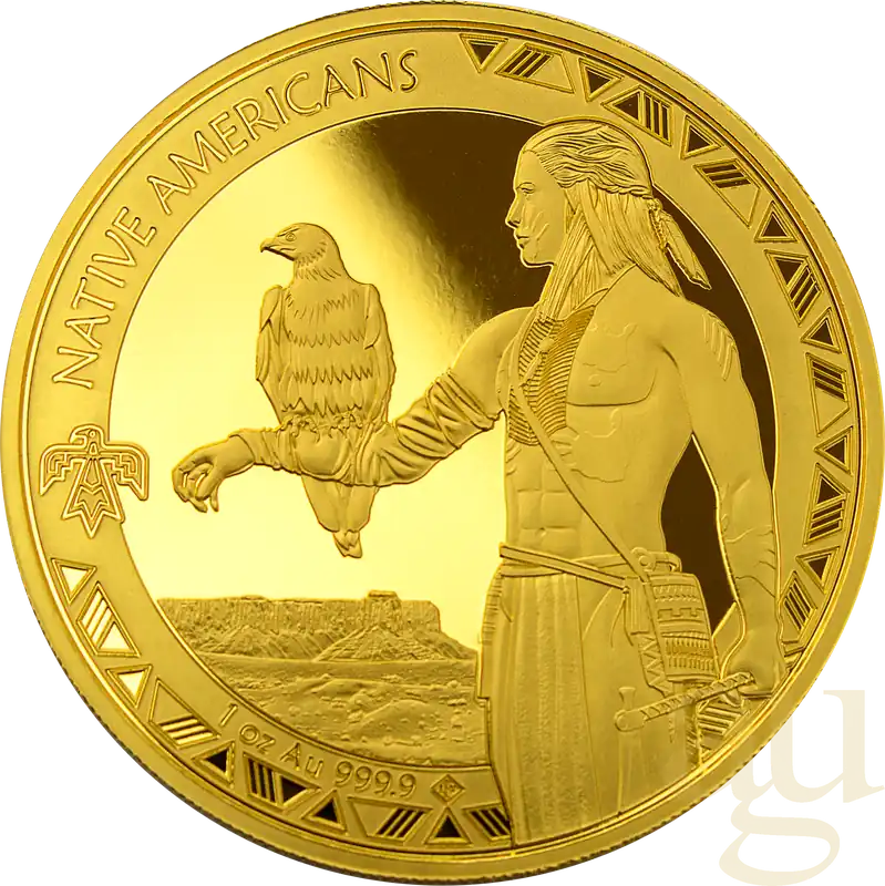 1 Unze Goldmünze Native Americans - Adler 2022 Kracherpreis