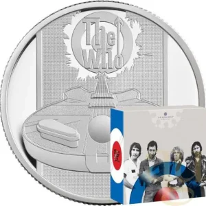Aktuell 5 Unzen Silbermünze Music Legends - The Who 2021 - polierte Platte