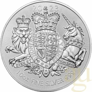 10 Unzen Silbermünze Großbritannien Royal Arms 2023 Mengenrabatt