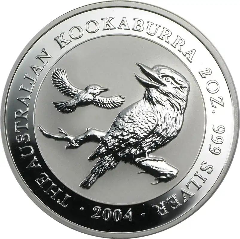 10 Unzen Silbermünze Australien Kookaburra 2004 Großhandel