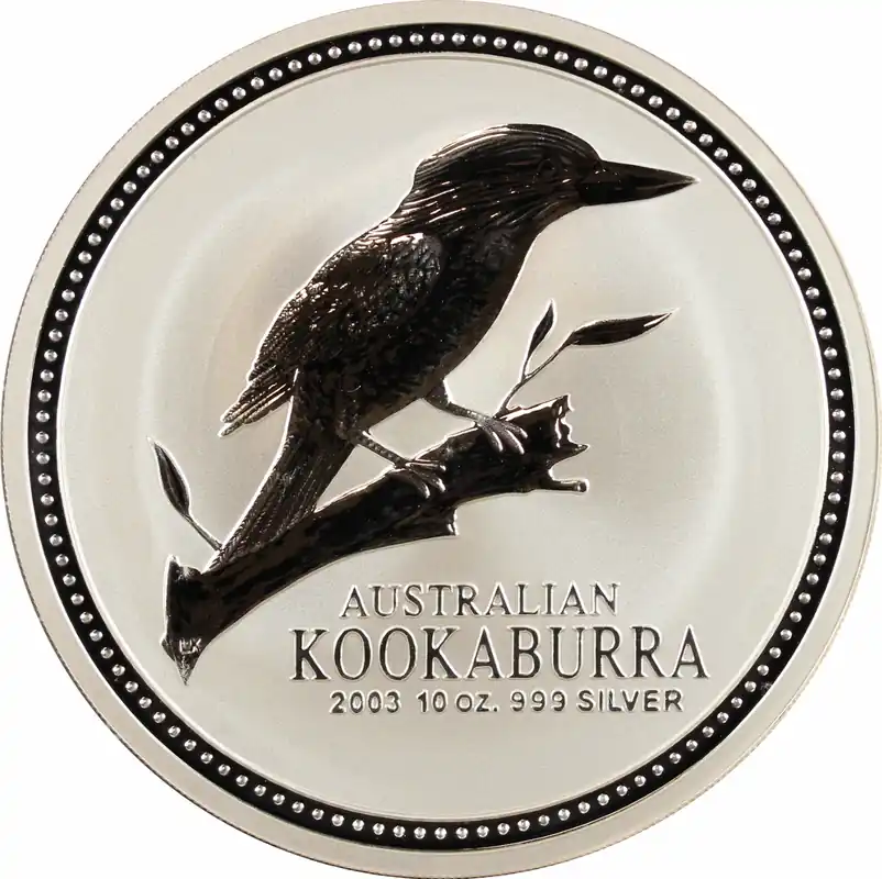 Großhandel 10 Unzen Silbermünze Australien Kookaburra 2003