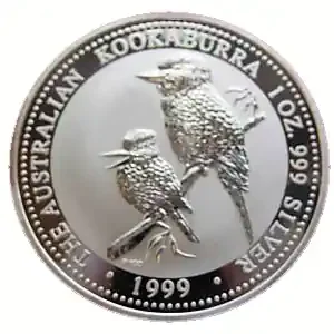 Neu Im Sortiment 10 Unzen Silbermünze Australien Kookaburra 1999