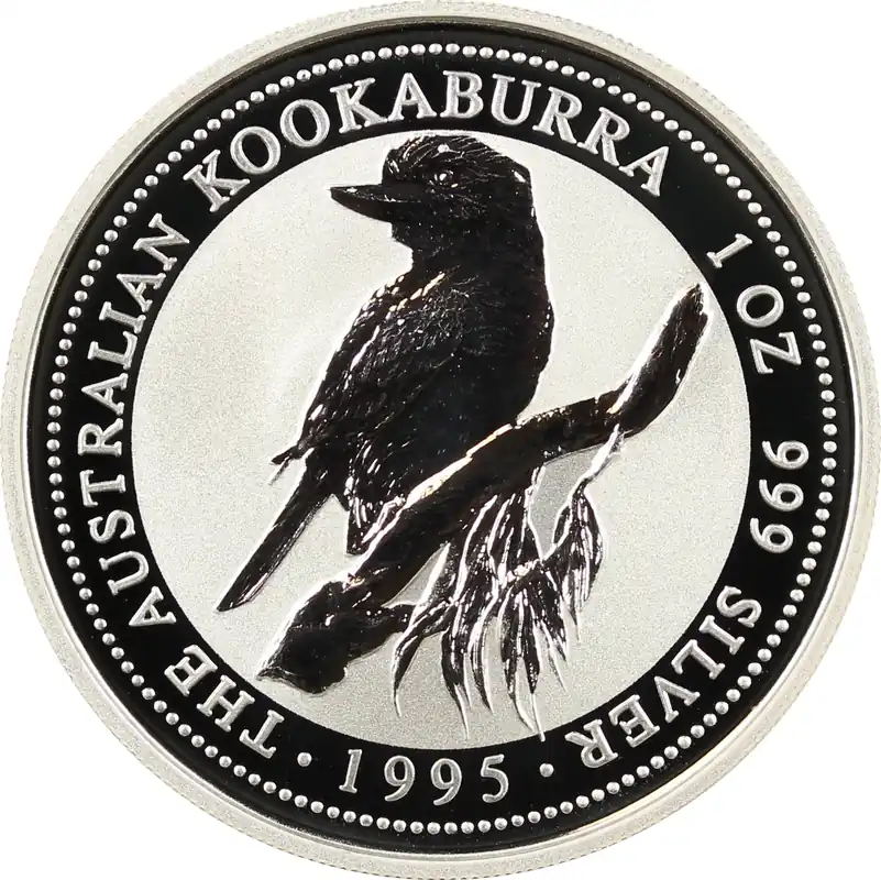 10 Unzen Silbermünze Australien Kookaburra 1995 Top-Qualität