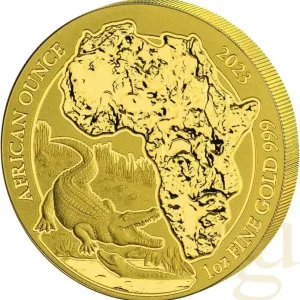 1 Unze Goldmünze Ruanda Nilkrokodil 2023 Nur Heute