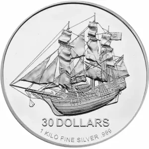 1 Kilogramm Silbermünze Cook Islands Münze Preis Gesenkt