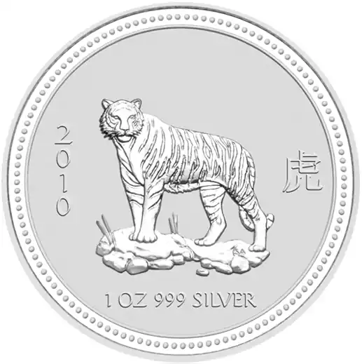 Sofort Bestellen 1 Kilogramm Silbermünze Australien Lunar I Tiger 2010