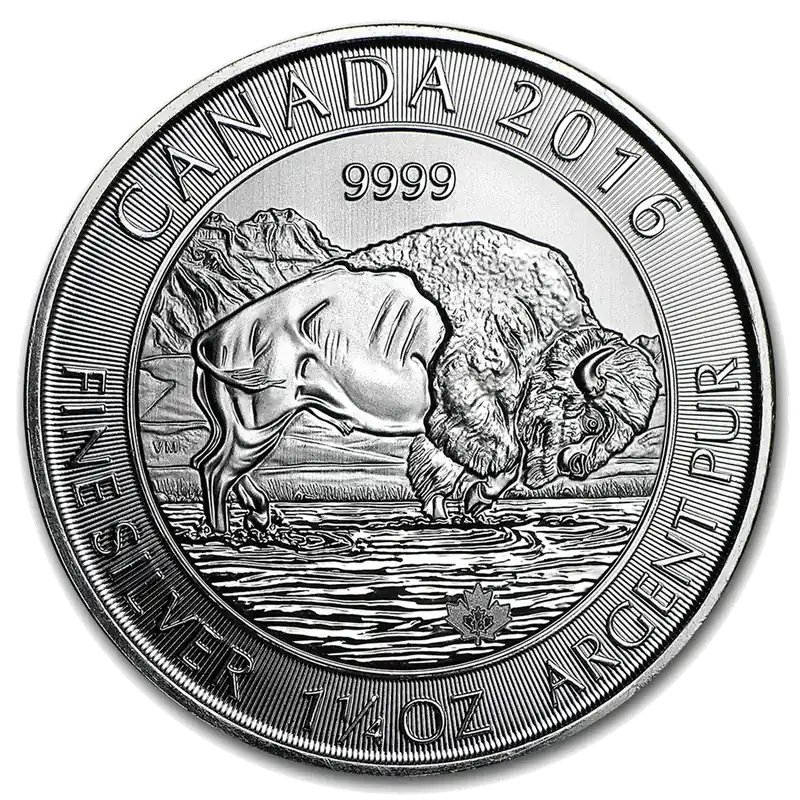 Must-Have 1,25 Unze Silbermünze Kanada Bison 2016