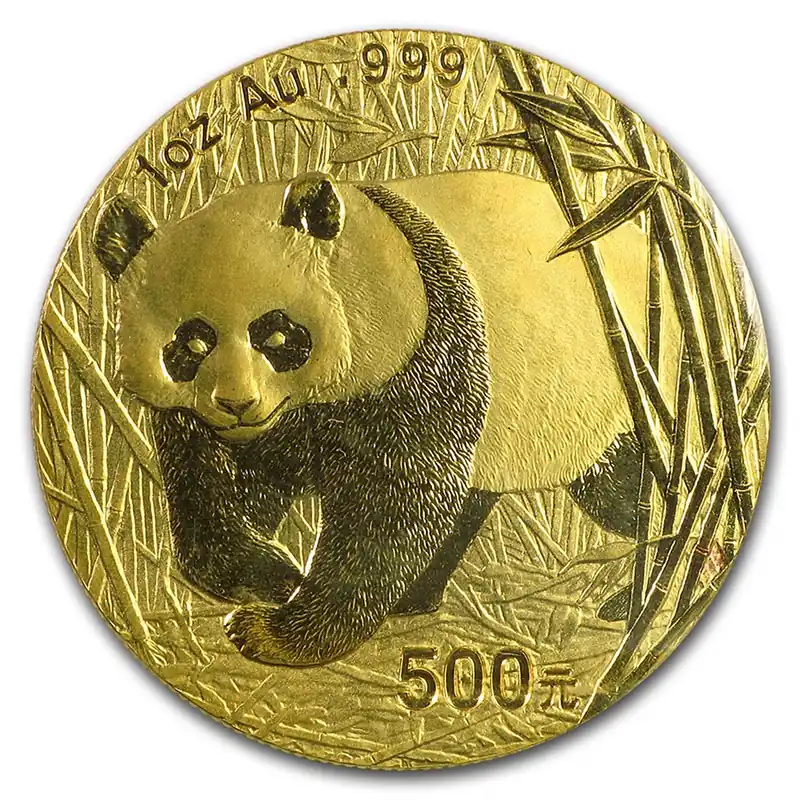 Jetzt Kaufen 1/2 Unze Goldmünze China Panda 2002