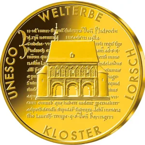 Jetzt Zugreifen 1/2 Unze Goldmünze - 100 Euro Kloster Lorsch 2014 (G)