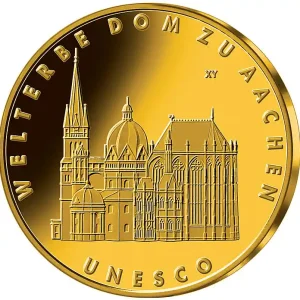 1/2 Unze Goldmünze - 100 Euro Dom zu Aachen 2012 (G) Schneller Versand