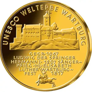 1/2 Unze Goldmünze - 100 Euro Wartburg 2011 (G) Finale Aktion