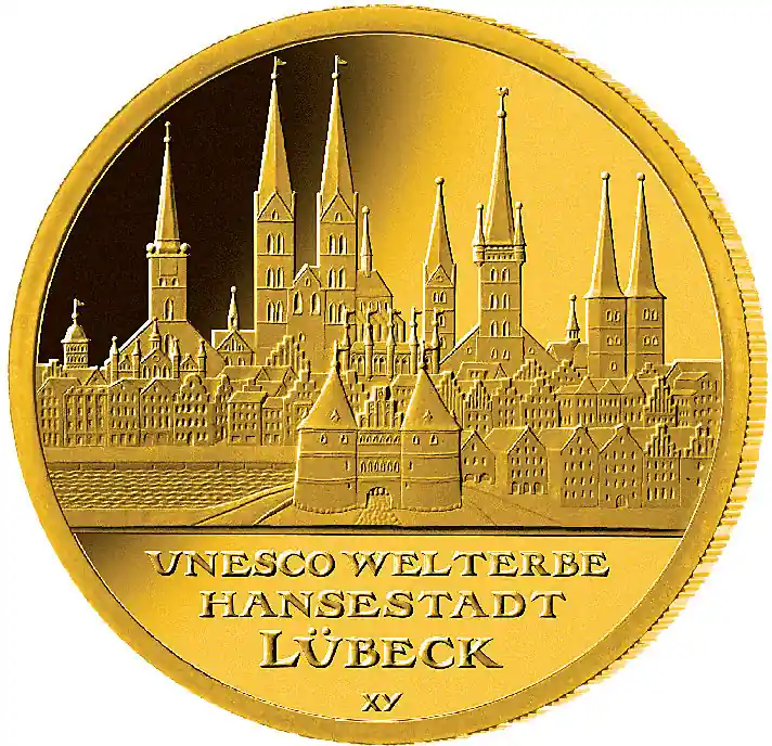 1/2 Unze Goldmünze - 100 Euro Lübeck 2007 (A) Letzte Chance