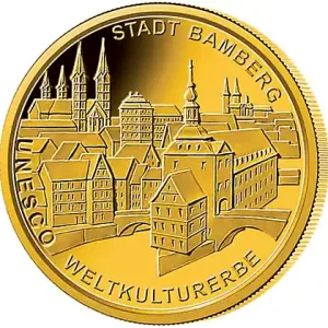 1/2 Unze Goldmünze - 100 Euro Bamberg 2004 (J) Neu