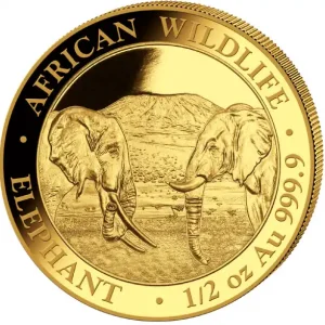Premium 1/2 Unze Goldmünze Somalia Elefant 2020