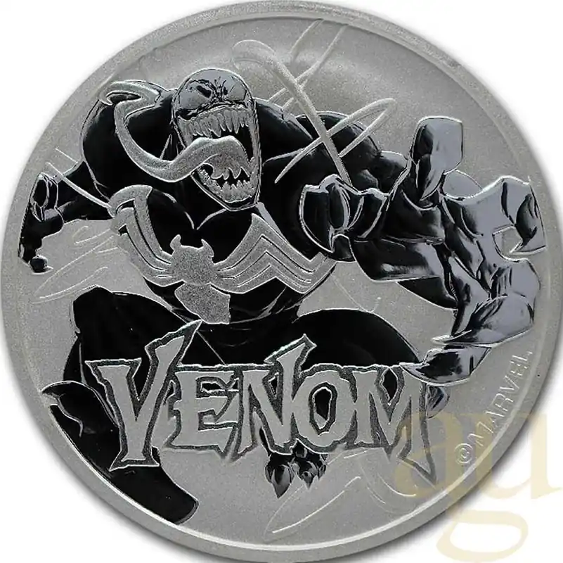 1 Unze Silbermünze Tuvalu - Venom 2020 Neue Kollektion