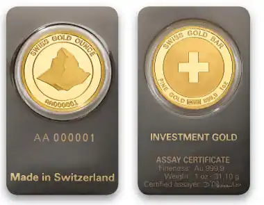 Großhandel 31,1 Gramm Goldbarren Schweizer Goldunze