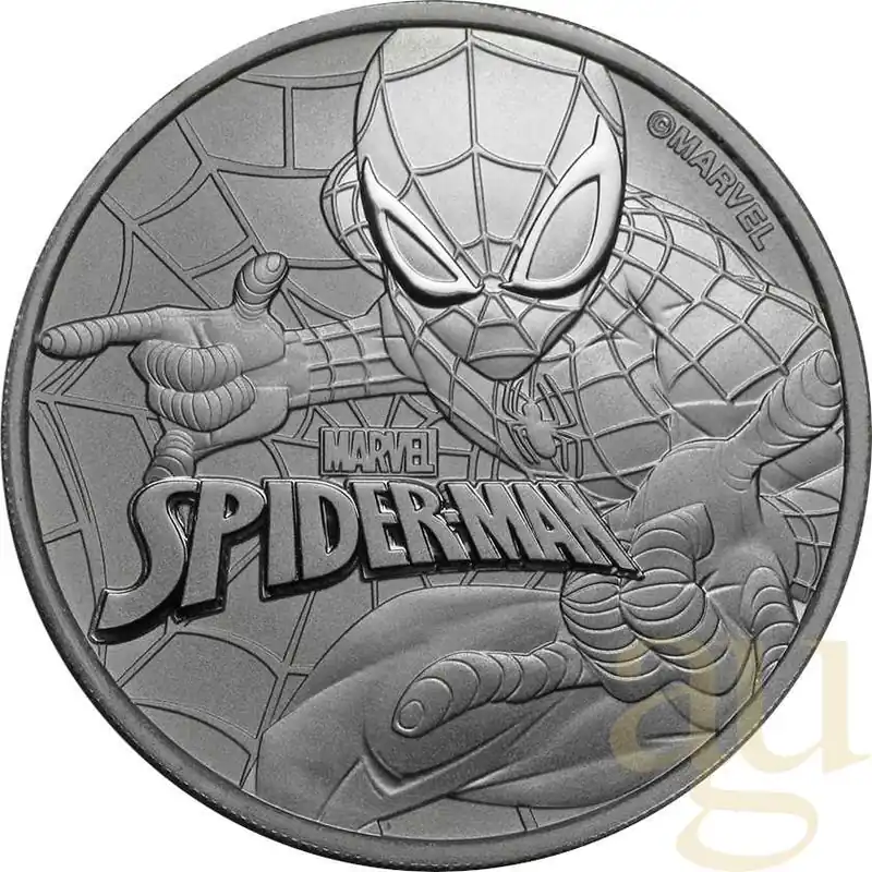 1 Unze Silbermünze Tuvalu - Spiderman 2017 Neu