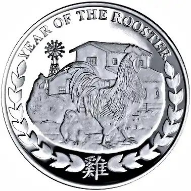 Direkt Vom Hersteller 1 Unze Silbermünze Somaliland Hahn 2017