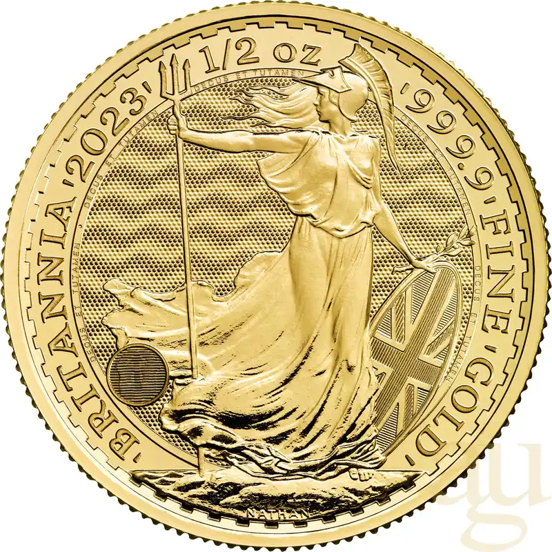 1/2 Unze Goldmünze Britannia 2023 - King Charles Abverkauf
