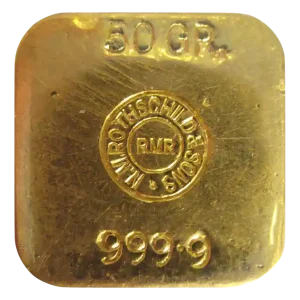 50 Gramm Goldbarren Rothschild Wochenendangebot