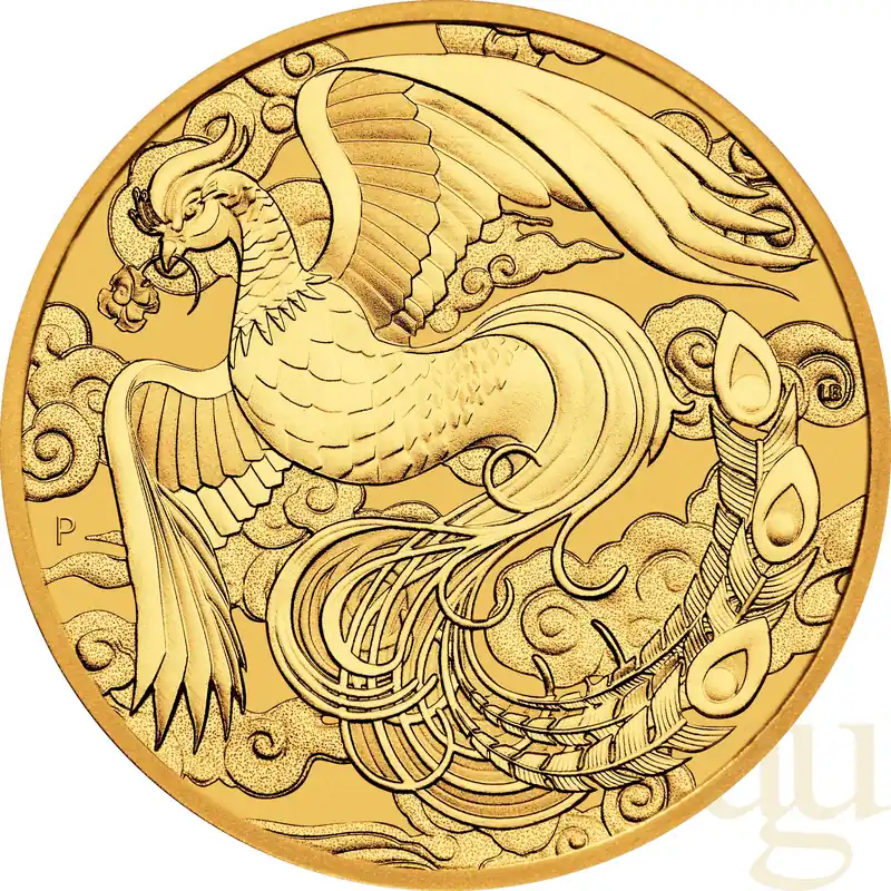 1 Unze Goldmünze Australien Chinese Myths and Legends Phönix 2023 Kostenloser Versand