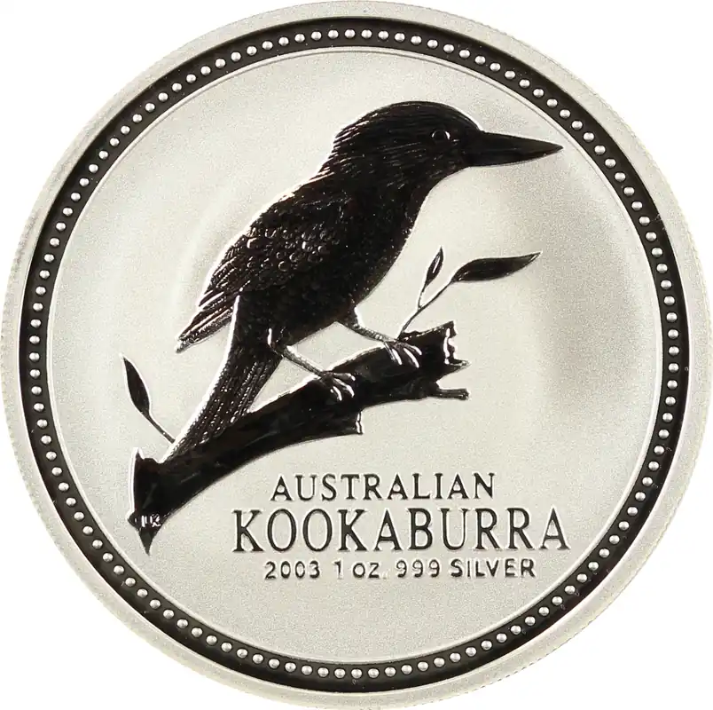 Geld-Zurück-Garantie 1 Kilogramm Silbermünze Australien Kookaburra 2003