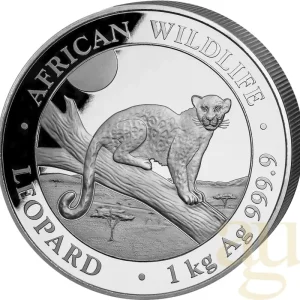 Preis Gesenkt 1 Kilogramm Silbermünze Somalia Leopard 2021