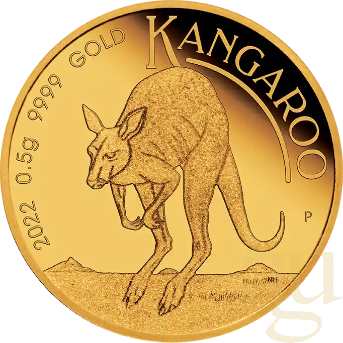 0,5 Gramm Goldmünze Australien Mini Känguru 2022 Ausverkauf
