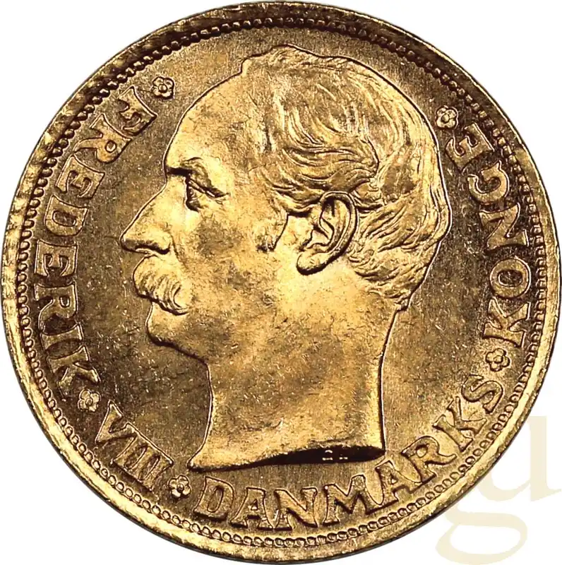 10 Kronen Goldmünze Dänemark Frederik VIII. Garantierte Lieferung